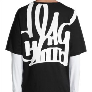 OFF WHITE T-SHIRT LONG SLEEVE OVERSIZED SIZE SMALL RUNS BIG BRAND NEW